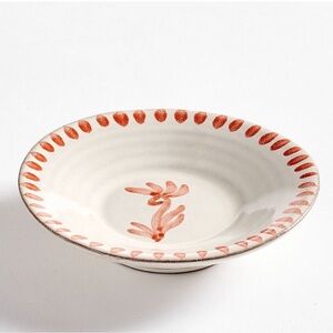 Pottery Barn Terracotta Hand Painted Dip Dish or Trinket Dish